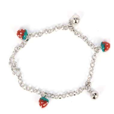 Dparis Silver MN016 trawberry Gelang Bayi SILVER