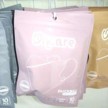Masker duckbill warna oncare isi 10 dusty pink