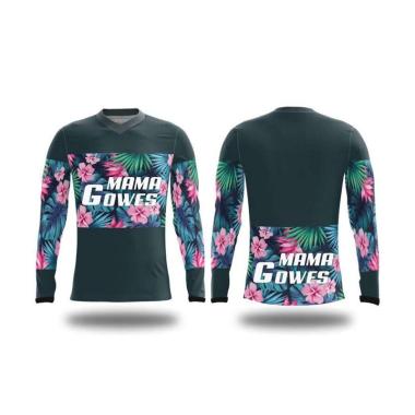 [PRE ORDER 14 HARI] PROJECT ONE Jersey Sepeda Custom Lengan Panjang Wanita - EMNFP-84 (V-Neck) XXXL 