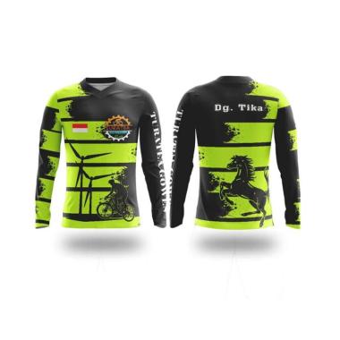 Pre Order - PROJECT ONE Jersey Sepeda V-neck Custom Lengan Panjang Unisex [KLBFP70] S MULTICOLOR