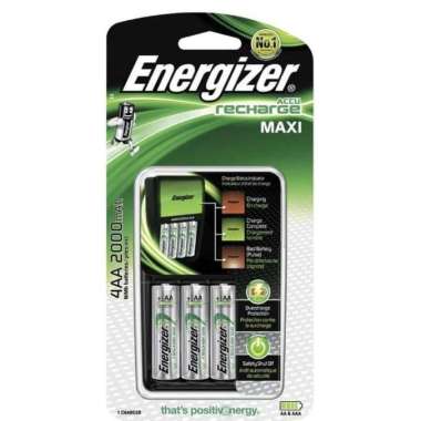 Charger + Baterai Energizer CHVCM4 / Recharge value AA 1300mAh battery
