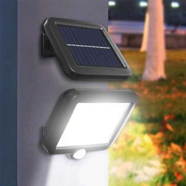 Lampu Solar Sensor Gerak Outdoor Weatherproof COB 100 LED