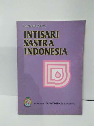 BUKU JADUL INTISARI SASTRA BAHASA INDONESIA ORIGINAL