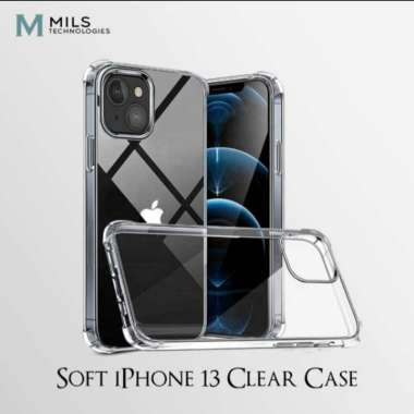 Mils IPhone 13 Mini Pro Max Clear Transparent Soft Back & Bumper Case iPhone 12/12Pro