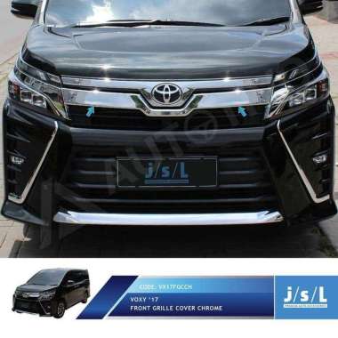 JSL Grill Depan Voxy Front Grille Cover Chrome