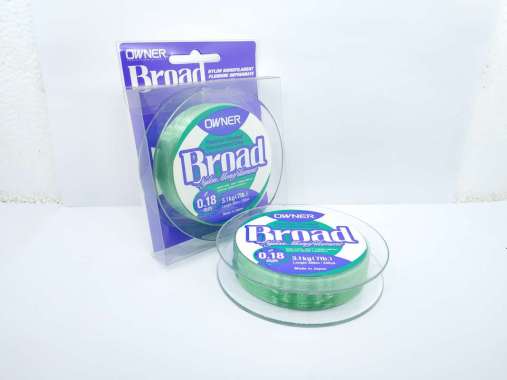 Senar Pancing Owner Broad 0.18 mm 7 Lb 300 M BA01304 green - blue
