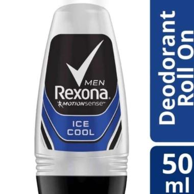 Rexona Men Deodorant Pria Roll On Ice Cool 45ml Abu Hitam