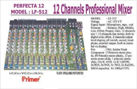 Kit Professional Mixer 12 ch ( PERFECTA 12 )