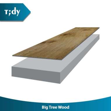 TIDY VINYL BIG TREE WOOD-BOX=3.753M2 Coklat -