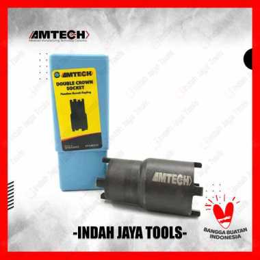 AMTECH Double Crown Socket - Kunci Mahkota Treker Kopling Mur TYPE A
