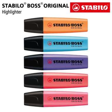 STABILO SET 5 - STABILO BOSS ORIGINAL / Highlighter Marker Murah Isi 5 Multicolor