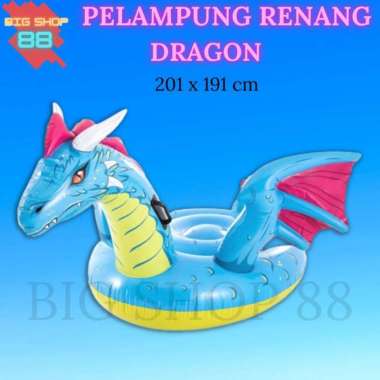 INTEX PELAMPUNG BAN RENANG ANAK FLOATIES INTEX DRAGON NAGA RIDE ON 57563