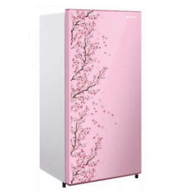 SHARP SJ N 162 D SP / SAKURA PINK KULKAS LEMARI ES 1 PINTU 133 LITER / SJN162DSP - pink