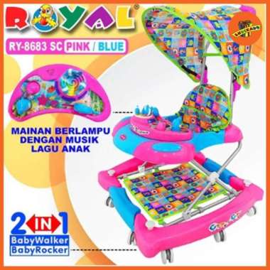 ROYAL BABY WALKER 8683 SC CANOPY - Baby Walker Bayi Makassar