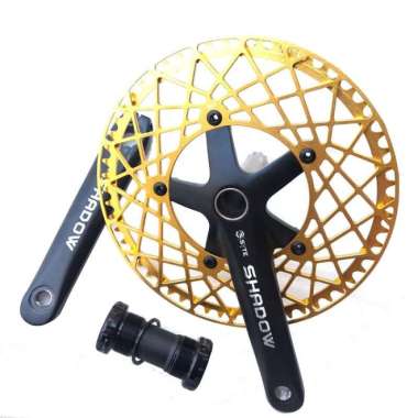 SYTE 58T CRANK SET SELI BCD 130 HOLLOWTECH BB HT2 Gold