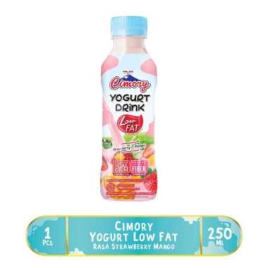 Promo Harga Cimory Yogurt Drink Low Fat Strawberry Mango 250 ml - Blibli
