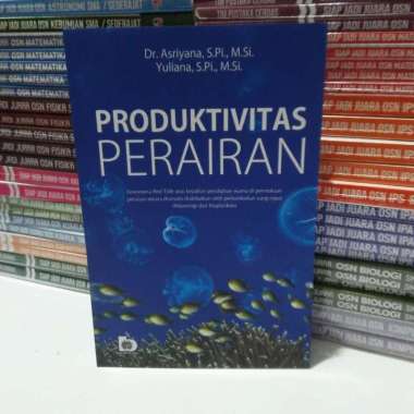 Buku ORIGINAL Produktivitas Perairan Dr. Asriyani S.Pi, dkk.