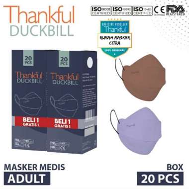 Masker Medis Thankful Duckbill 4Ply 4D Multivariasi