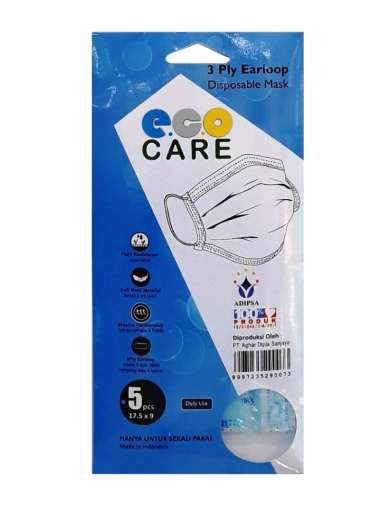 Masker Mulut Non Medis Eco Care 5`S
