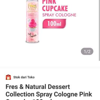 fresh & natural pink cupcake