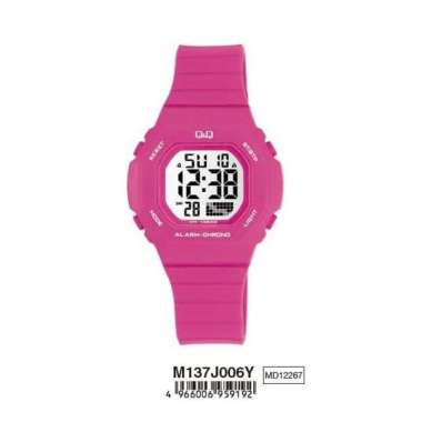 SALE Jam Tangan Wanita Casual Sporty Rubber Digital Original Q&Q QNQ QQ M137J006Y