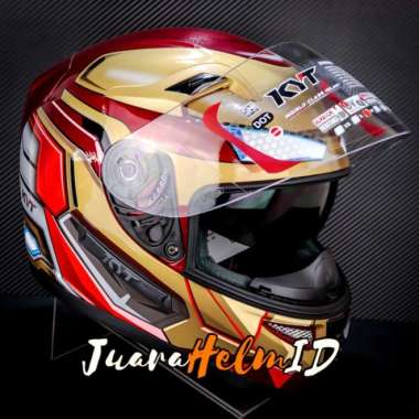 Kyt Helm K2 Rider Marvel Iron Man / Red Maroon Gold / K2Rider Fullface L