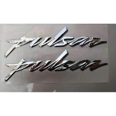 Emblem 3D Logo Kawasaki Bajaj Pulsar Merah Metallic