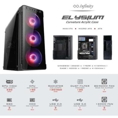 PC RAKITAN AMD Athlon 200GE RAM 16GB SSD 240GB VGA Radeon