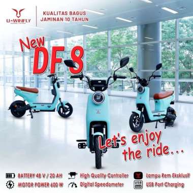 uwinfly sepeda listrik dragonfly 8 DF8