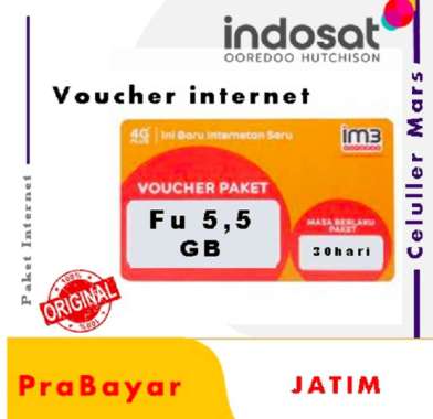 Voucher Indosat Freedom U 5,5GB (1GB + 4,5GB Apps) JATIM