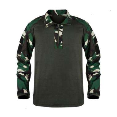 Kaos Tactical Army BDU Full Dry Fit - Loreng Loreng - Hijau - M
