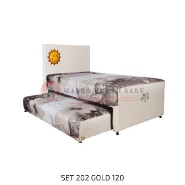 SET SPRINGBED 2IN1 AIRLAND 202 GOLD SANDARAN BASKET