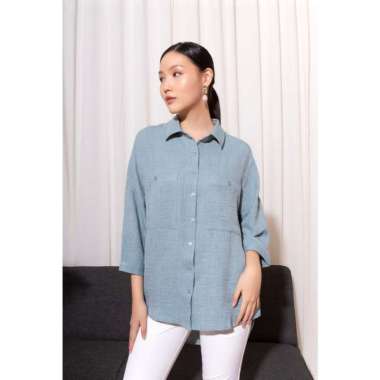 White Mode Zakiya Blouses XL Blue