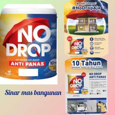 No drop cat anti bocor anti panas ,no drop anti panas turun 7 derajat putih (009) - 0.8 liter