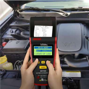 Battery Tester Ancel w Thermal Printer BST500 12V 24V System Truck BST-500 Accu Aki Batere Baterai M