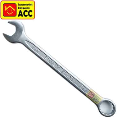 Stanley 87-078 Slimline Combination Wrench 18mm / Kunci Ring Pas 18mm