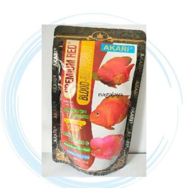 Pelet akari premium red blood parrot pelet ikan parrot 100 gr 2mm