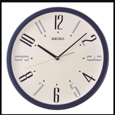 Jam Dinding Seiko Japan QXA729 QXA729L Blue ORIGINAL