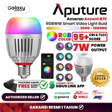 Aputure Accent B7C B7 C LED RGBWW Video Light Bulb Garansi Resmi