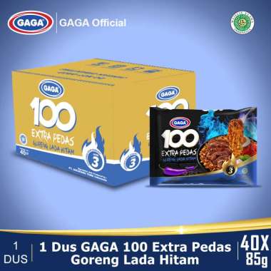 Promo Harga Gaga 100 Extra Pedas Goreng Lada Hitam 85 gr - Blibli