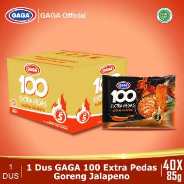 Promo Harga Gaga 100 Extra Pedas Goreng Jalapeno 85 gr - Blibli