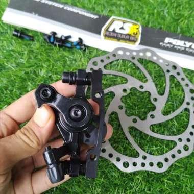 discbrake rem cakram sepeda Polygon monarch kaliper dan rotor 160