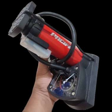 PORTABLE FOOT PUMP POMPA INJAK MINI PACIFIC SP-J815 ATAU SP - J815 ADA METERAN BISA UNTUK SEPEDA BOL