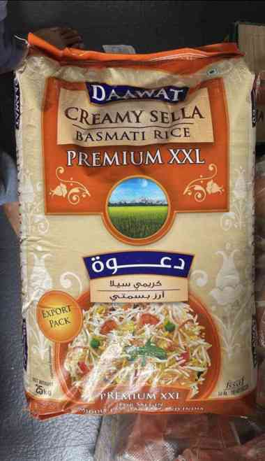 Beras basmati Daawat creamy sella 25kg untuk kebuli, mandhi, briyani, kabsah, dll