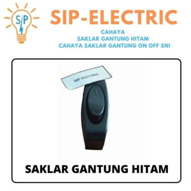 CAHAYA SAKLAR GANTUNG HITAM (CAHAYA SAKLAR GANTUNG ON OFF SNI)