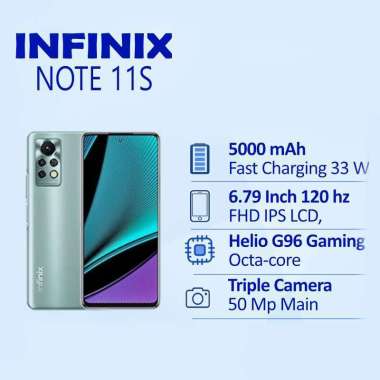Infinix Note 11s Ram 8 Rom 128GB Black