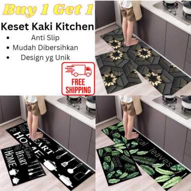 Keset Kaki Dapur Panjang 2 in 1 / Keset Lantai / Keset Kaki Kitchen Fruits