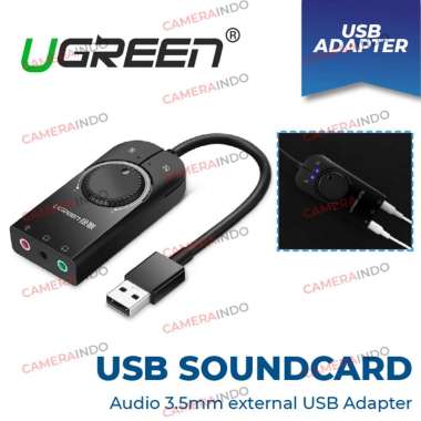 USB SOUNDCARD Audio 3.5mm external USB Adapter Informasi Produk UGREEN USB Sound Card External Audio