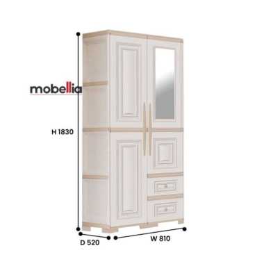 Lemari plastik modern minimalis lemari baju olymplast OTC St modern ST 2 Pintu Modern