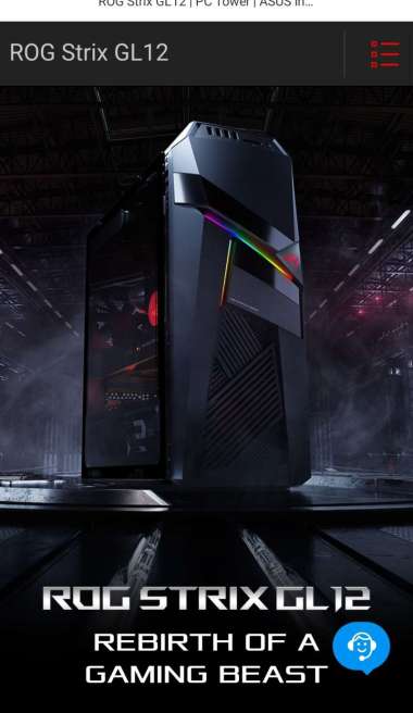 ASUS PC ROG STRIX GL12 [i9 9900K 8CORES TURBO BOOST TO 5GHZ/ 32GB/ DUAL STORAGE 2TB+SSD 512GB/ RTX20
